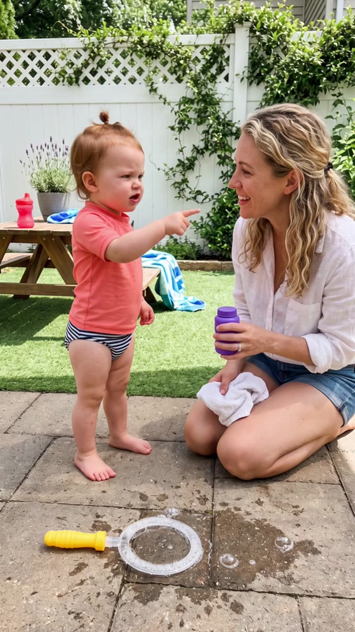 Baby vs. the bubbles